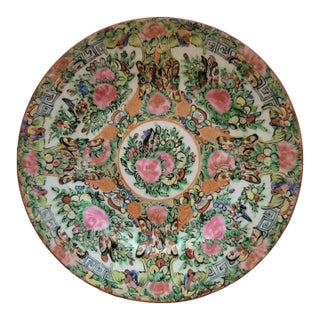 1930's Chinese Rose Medallion Porcelain Dessert Plates - 6 Available For Sale