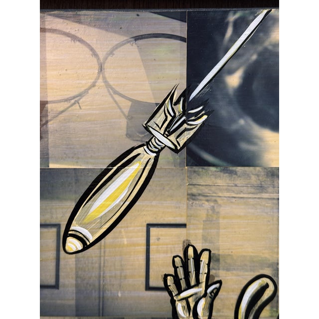 Nicely Framed Original Graffiti Collage Art For Sale - Image 4 of 11