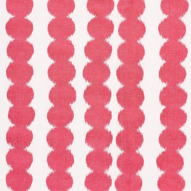 Schumacher Full Circle Fabric In Fuschia For Sale
