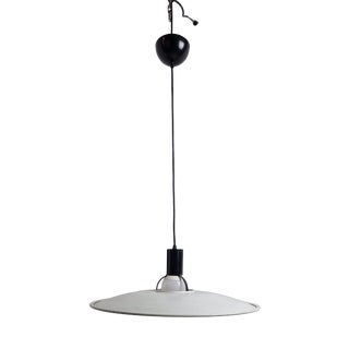 Model 2133 Pendant Lamp in Steel, Aluminum and Abs Structure by Gino Sarfatti for Arteluce, 1972 For Sale