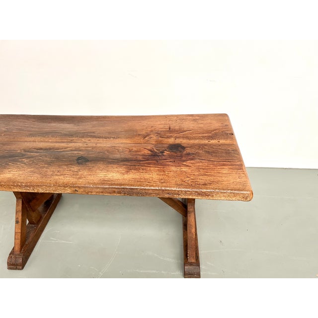 Brutalist Oak Table, 19th Century For Sale - Image 11 of 18