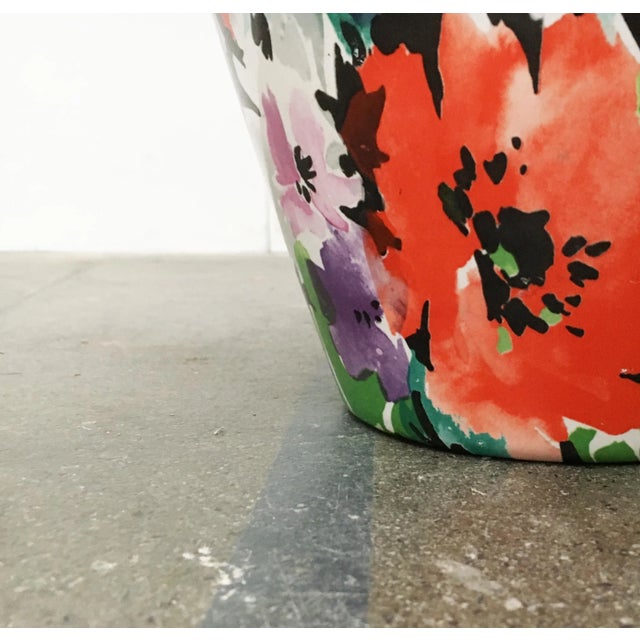 Large Vintage Postmodern German Floral Floor Vase from Steuler For Sale - Image 14 of 18