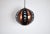 Coronell of denmark pendant designed by werner schou. black and copper metal stripes with faceted glass "jewels" gives a...