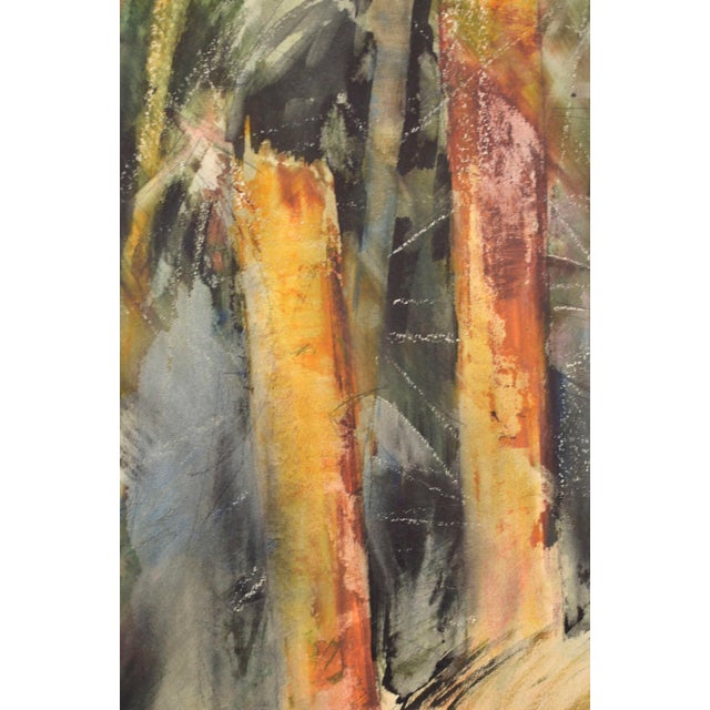 Albert Goltjakov, Sunlight in the Forest, 1960s, Watercolor, in Good conditions. Designed 1960 to 1969 I have official...