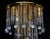 1970s Vintage Italian Brass and Crystal Ceiling Lamp, 1970s For Sale - Image 5 of 8