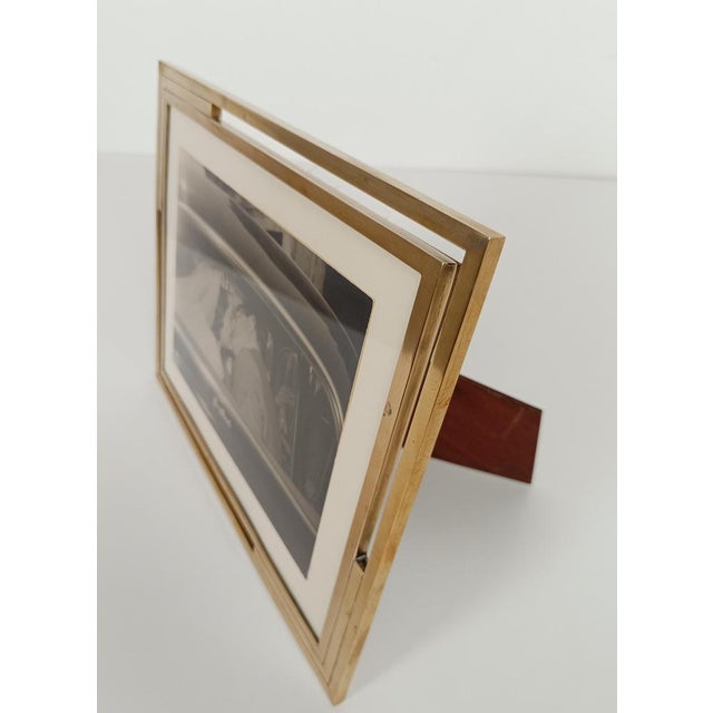 Mid-Century Picture Frame in Gilded Brass by Paul Mer, 1970s For Sale - Image 15 of 18