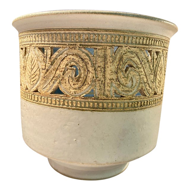 1978 David Greer Studio Pottery Vase Oklahoma Potter For Sale