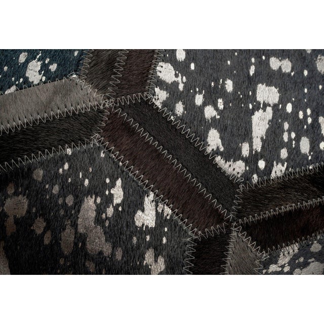 Canvello Set of 2 Genuine Cowhide Leather Decorative Throw Pillow With Feather Down Insert Included For Sale In San Francisco - Image 6 of 9