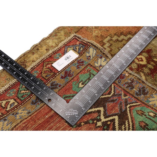 Mid 20th Century Vintage Turkish Yastik Rug - 01'09 X 03'04 For Sale - Image 5 of 8