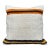 Turkish Hemp Pillow Cushion Natural Beige Black Cushion Cover 20"x20" For Sale