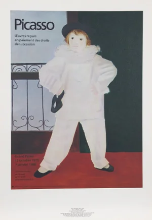 1980s "Paul en Pierrot" Lithograph After Pablo Picasso