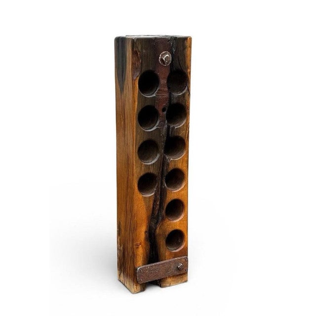 Industrial English Oak Wine Rack from Foxton Locks For Sale - Image 10 of 10