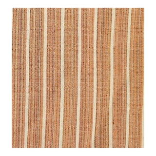 Vintage Ralph Lauren "Marin Stripe" Spice Striped Cotton Fabric- 4 Yards For Sale