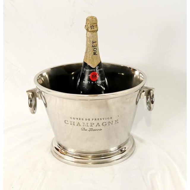French Silver Plated Champagne Cooler For Sale - Image 9 of 9