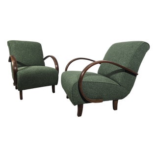 Lounge Chairs by Jindrich Halabala, 1940s, Set of 2 For Sale