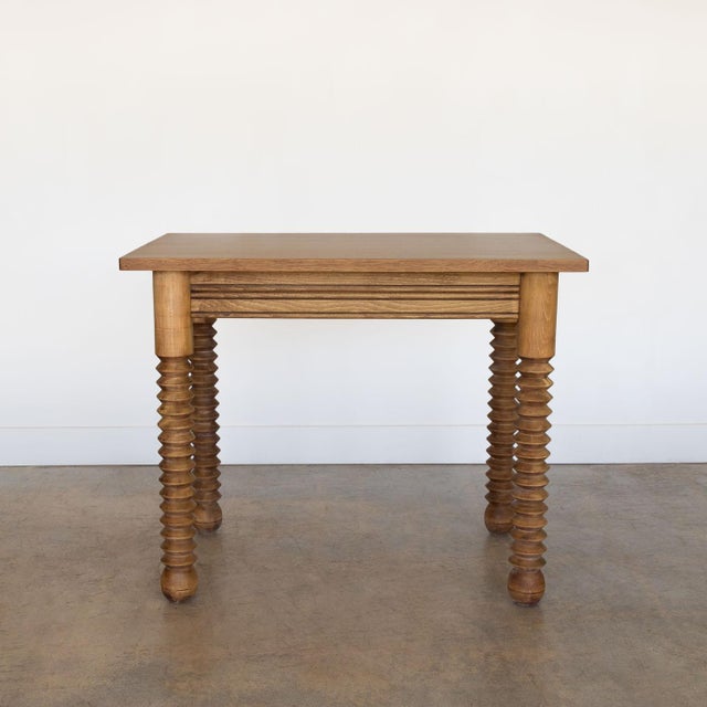 French 1940s French Wood Table by Charles Dudouyt For Sale - Image 3 of 12