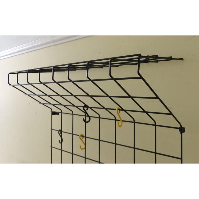 Black String Coat Rack by Karl Fichtel for Drahtwerke Erlau, 1950s For Sale - Image 6 of 18
