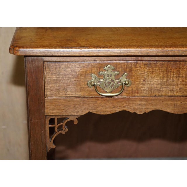 Wood George III Chippendale Side Table in Carved Hardwood, 1760s For Sale - Image 7 of 18