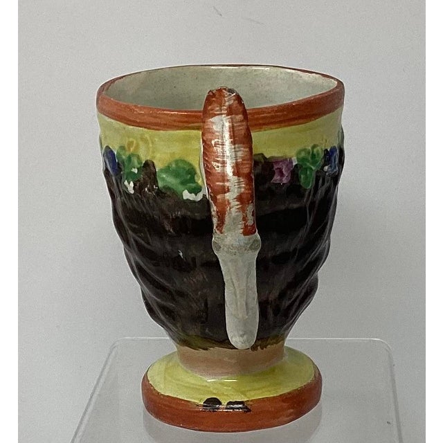 English Antique Pearlware Staffordshire Satyr Mug. For Sale - Image 3 of 6