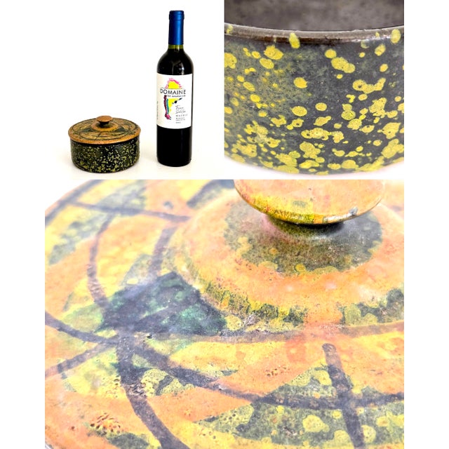 1960s Bitossi for Rosenthal Netter Glazed Ceramic Bowl With Lid Designed by Aldo Londi For Sale - Image 12 of 16