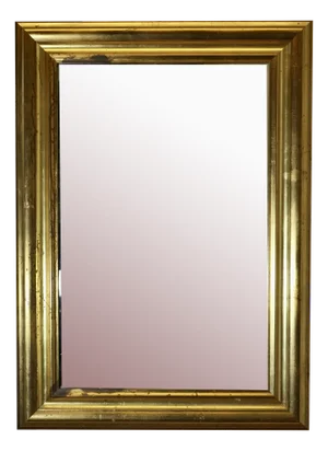 Gold Framed Wall Mirror, 1950s