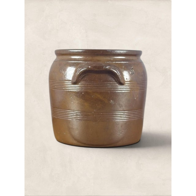 Antique French Stoneware Confit Pot (3 Gallon) For Sale In Tampa - Image 6 of 8