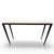 Stunning custom table by legendary designer Christian Liaigre (French, 1943-2020). The Parchemin table is comprised of a...