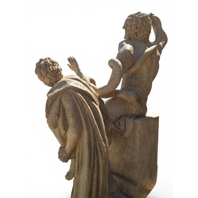 Italian Artist, Life-Size Lacoonte Sculpture, Marble For Sale - Image 10 of 16