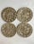 Love this RARE and hard to find set of 4 Georges Briard Marble Ware Dinner Plates. As stated on the underside of the...
