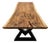 Live Edge Single-Slab Monkeypod Dining Table, 8 Ft, 50 in Wide, Rustic For Sale