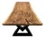 Live Edge Single-Slab Monkeypod Dining Table, 8 Ft 6 In, 50 in Wide, Rustic For Sale