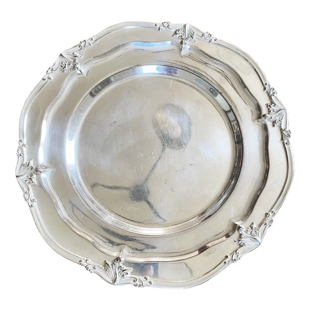 Antique Silver Plated Tray From Cafe L’Aglion in Philadelphia For Sale