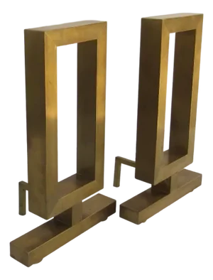 Andirons and Matching Tools by Donald Deskey - A Pair