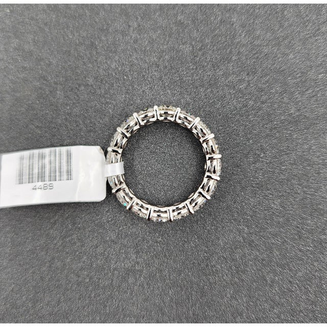 4.48 Ct Diamond Eternity Ring Size 6.5 For Sale - Image 9 of 9