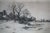 Antique George William Bohde Signed Barn Pond Landscape Etching 31" For Sale - Image 6 of 12