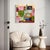 2020s Christiane Corcelle "Ladders to Home" Mixed Media on Canvas, Colorful Geometric Abstract Painting in Pink, Green and Orange, 2025 For Sale - Image 5 of 6