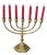 Seven-Branch Candleholder in Gilded Brass from Wainberg, 1960s For Sale