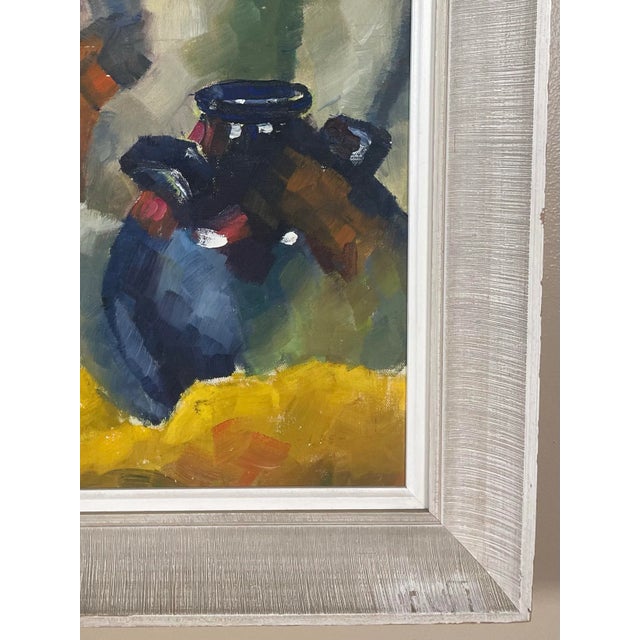 Still Life With "Flowers" Oil Painting by Lee, 1960s For Sale In Buffalo - Image 6 of 12