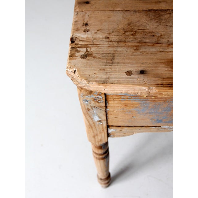 Antique Primitive Desk Table For Sale - Image 6 of 12