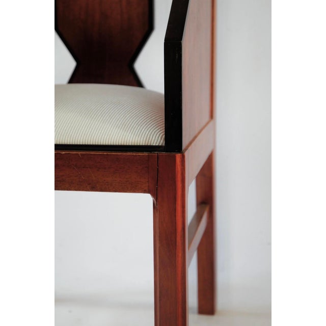 Wood Art Deco Amsterdam School Armchair, 1930 For Sale - Image 7 of 8