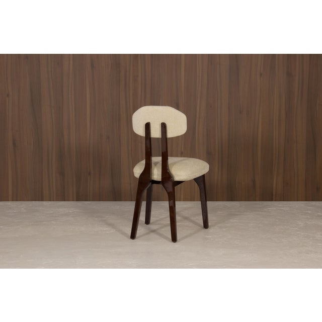 Silhouette Dining Chairs in Chenille Fabric from InsidherLand, Set of 12 For Sale - Image 12 of 13