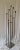 Vintage modernist floor length candelabra in the style of Bertoia. Features a square chrome base and heads, with wrought...