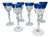 Crystal Champagne Glasses from Val Saint Lambert, Set of 6 For Sale
