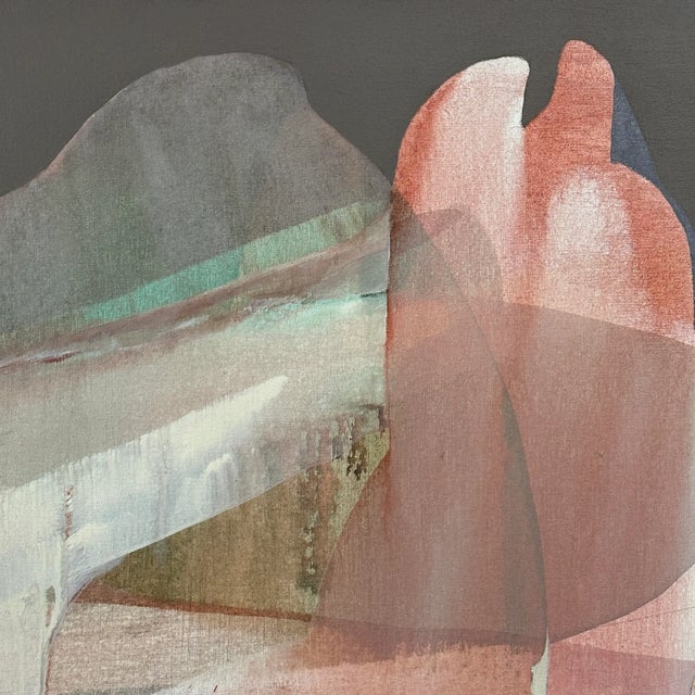 Contemporary Vintage Abstract Expressionist Oil Painting by Jane Potash, Signed (1970, Framed) For Sale - Image 3 of 7