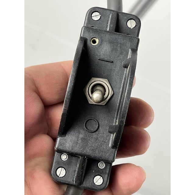 Vintage Italian Lamp in Glossy Aluminum, 1980s For Sale - Image 3 of 15