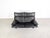 Vintage Italian 3-Seater Sofa in Black Leather, 1980s For Sale - Image 10 of 18
