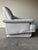 Animal Skin Natuzzi Italian Postmodern White Leather Loveseat For Sale - Image 7 of 12