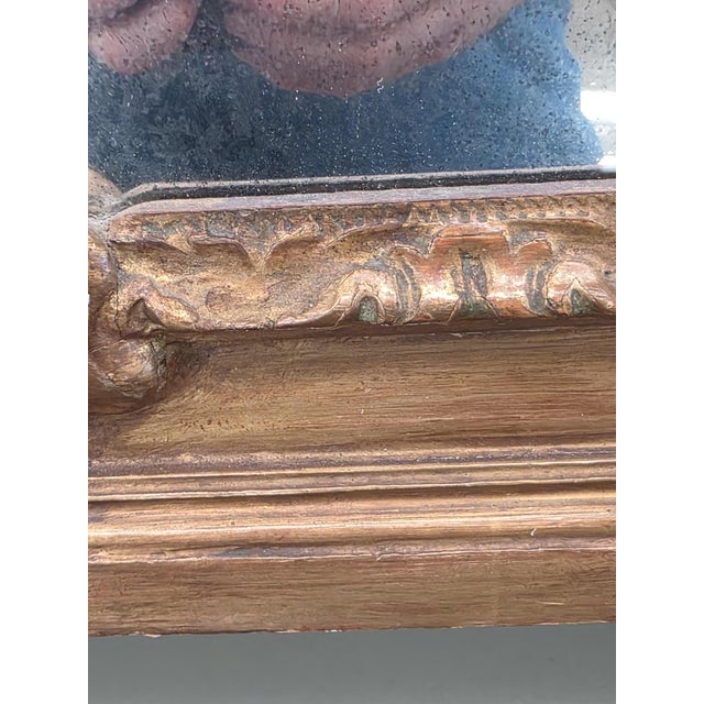 Early 18th Century Early 18th Century Carved and Gilded Wooden Mantelpiece, Northern Italy For Sale - Image 5 of 18