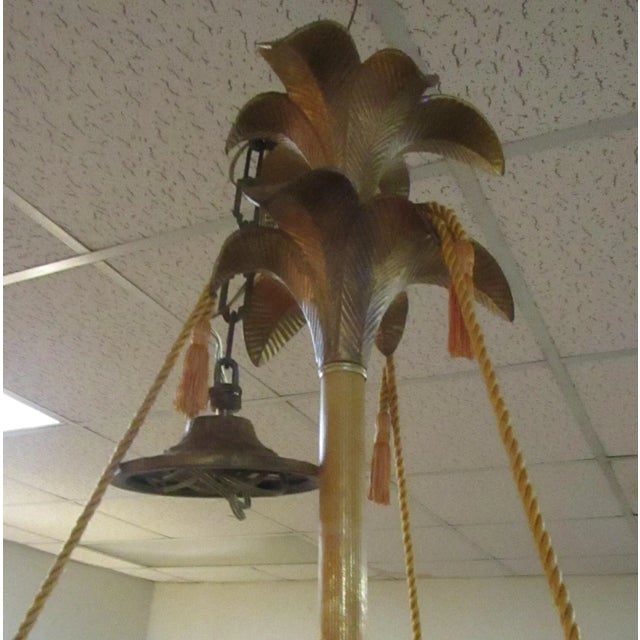 Hollywood Regency Style Hanging Light Fixture For Sale In Savannah - Image 6 of 10