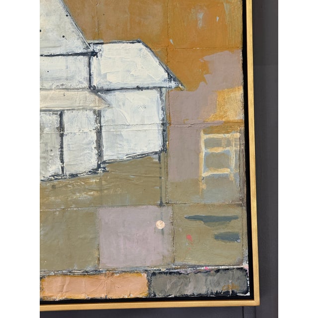 Claiborne Riley “House #4” Acrylic and Collage on Canvas For Sale - Image 6 of 9